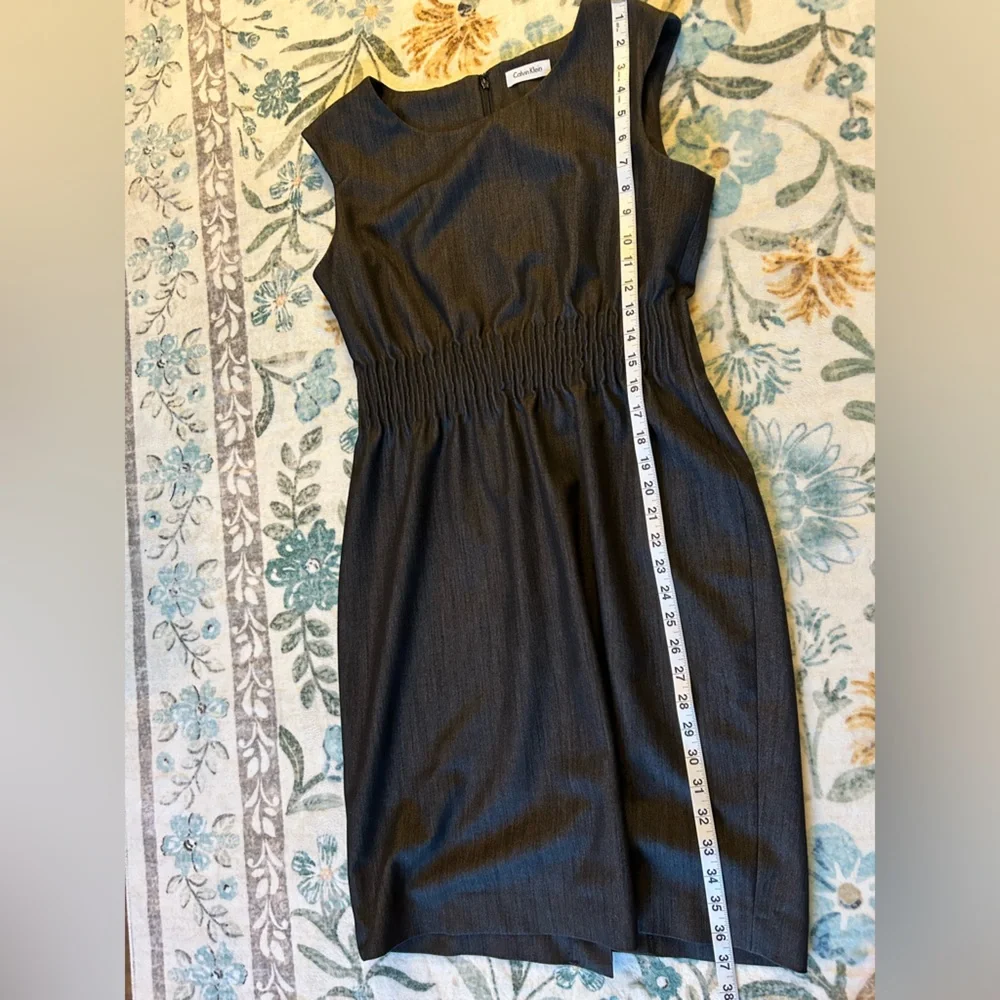 Calvin Klein Charcoal Black Sleeveless Dress - Picture 11 of 12